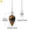 Minimalist Drop Shaped Natural Amethyst Crystal Jewelry Pendant With Independent Packaging Versatile Wholesale Accessory