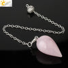 Minimalist Drop Shaped Natural Amethyst Crystal Jewelry Pendant With Independent Packaging Versatile Wholesale Accessory