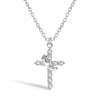 Minimalist Electroplated Copper Layered Pearl Chain Cross Necklace For Women With Geometric Round Pendant Light Luxury Clavicle Chain