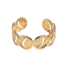Minimalist Electroplated Stainless Steel Geometric Oval Bracelet For Women Fade Resistant Highend Style