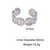 Minimalist Electroplated Stainless Steel Geometric Oval Bracelet For Women Fade Resistant Highend Style