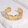 Minimalist Electroplated Stainless Steel Geometric Oval Bracelet For Women Fade Resistant Highend Style