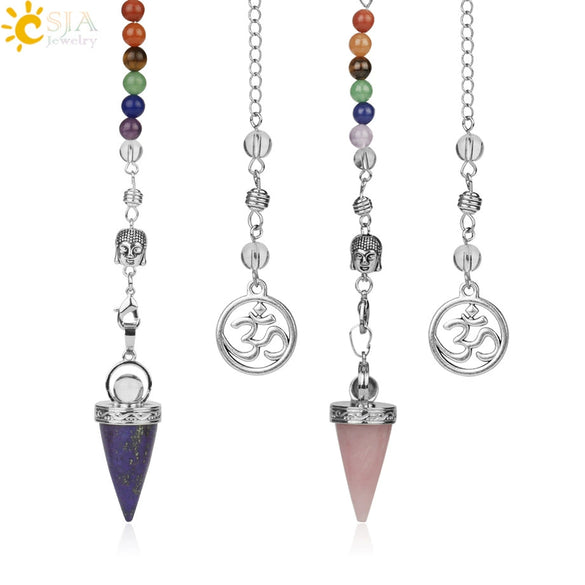 Minimalist Electroplated Titanium Steel Amethyst Cone Pendant Necklace Unisex Jewelry Accessory