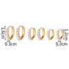 Minimalist Freshwater Pearl Earrings Set Copper Electroplated Geometric Design Jewelry For Women
