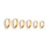 Minimalist Freshwater Pearl Earrings Set Copper Electroplated Geometric Design Jewelry For Women