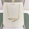 Minimalist Freshwater Pearl Pendant Jewelry With Copper Accessories And Flat Round Or Bun Round Pearls