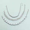 Minimalist Geometric Alloy Thick Chain Bracelet Set With Pearls Retro Fashion Statement Link Bracelets