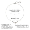 Minimalist Geometric Arc Pendant Necklace For Women Stainless Steel 18K Real Gold Plated With Pvd Furnace Vacuum Plating