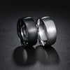 Minimalist Geometric Brushed Stainless Steel Ring With Electroplating Treatment