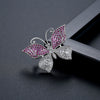 Minimalist Geometric Butterfly Brooch Electroplated Copper Clothing Pin For Women Elegant Fashion Gift Accessory