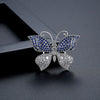 Minimalist Geometric Butterfly Brooch Electroplated Copper Clothing Pin For Women Elegant Fashion Gift Accessory