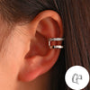 Minimalist Geometric Clipon Earrings Copper Metal Bee Snakeshaped Ear Cuffs Diamond Design