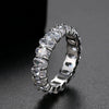 Minimalist Geometric Copper Electroplated Zircon Inlaid Women's Ring Wholesale Gift