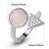 Minimalist Geometric Crystal Ring Adjustable Open Band Fashion Micro Inlaid Exquisite Unisex Jewelry