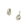 Minimalist Geometric Cshaped Alloy Earrings With A Smooth Electroplated Finish And Stainless Steel Ear Posts