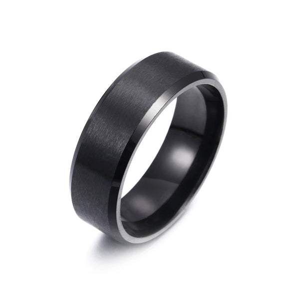 Minimalist Geometric Electroplated Stainless Steel Unisex Ring Simple Fashion Jewelry For Men And Women