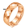 Minimalist Geometric Faceted Rhombus Tungsten Steel Ring With Electroplated Finish For Unisex Couple Style Wholesale