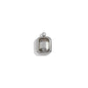 Minimalist Geometric Jewelry Accessories Stainless Steel 18K Gold Plated Square Glass Pendant For Women