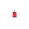 Minimalist Geometric Jewelry Accessories Stainless Steel 18K Gold Plated Square Glass Pendant For Women