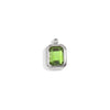 Minimalist Geometric Jewelry Accessories Stainless Steel 18K Gold Plated Square Glass Pendant For Women