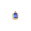 Minimalist Geometric Jewelry Accessories Stainless Steel 18K Gold Plated Square Glass Pendant For Women