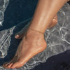 Minimalist Geometric 18K Gold Titanium Steel Women's Anklet