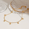 Minimalist Geometric 18K Gold Titanium Steel Women's Anklet