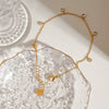Minimalist Geometric 18K Gold Titanium Steel Women's Anklet