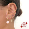 Minimalist Geometric Lightning Drop Earrings For Women With Silver Needle And Copper Electroplated Fashion Earrings