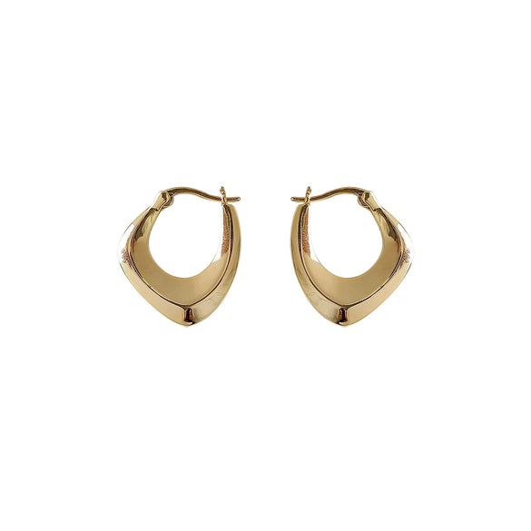 Minimalist Geometric Metal Earrings Fashionable All Match Distinctive Pendant Style For Women