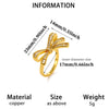 Minimalist Geometric Open Ring For Women Goldplated Copper Ring With Sparkling Diamond Details Wholesale Fashion Jewelry