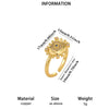 Minimalist Geometric Open Ring For Women Goldplated Copper Ring With Sparkling Diamond Details Wholesale Fashion Jewelry