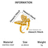 Minimalist Geometric Open Ring For Women Goldplated Copper Ring With Sparkling Diamond Details Wholesale Fashion Jewelry