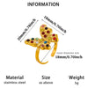 Minimalist Geometric Open Ring For Women Goldplated Copper Ring With Sparkling Diamond Details Wholesale Fashion Jewelry