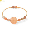 Minimalist Geometric Red Agate And Crystal Bracelet With Rose Gold Tone Carved Claw Setting For Unisex