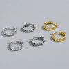 Minimalist Geometric S925 Sterling Silver Electroplated Chain Earrings For Women