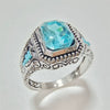 Minimalist Geometric Square Zircon Alloy Ring For Men And Women Electroplated Retro Textured Punk Hip Hop Style