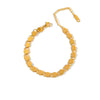 Minimalist Geometric Stainless Steel Bracelet For Women With Gold Plated Vacuum Electroplated Finish And Light Luxury Design