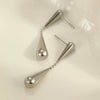 Minimalist Geometric Stainless Steel Earrings With Electroplating For Women