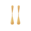 Minimalist Geometric Stainless Steel Earrings With Electroplating For Women