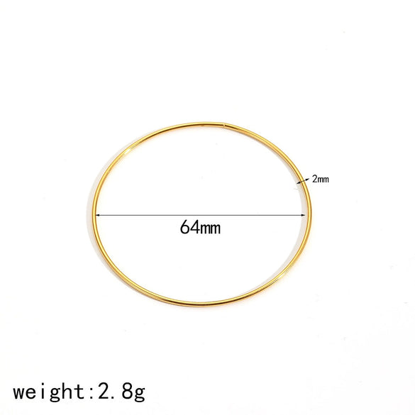 Minimalist Geometric Stainless Steel Ladies Ring And Bracelet With Electroplating