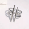 Minimalist Geometric Titanium Steel Open Ring For Women Electroplated Stainless Steel Fashion Ring With Cool Personality Style