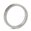Minimalist Geometric Titanium Steel Ring With Zircon Detail For Women Couple Style Versatile Wholesale Jewelry