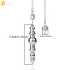 Minimalist Geometric Zinc Alloy Tapered Pendant Necklace With Threaded Pendulum Design Wholesale Jewelry