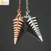 Minimalist Geometric Zinc Alloy Toothed Cone Pendulum Pendant Necklace For Wholesale Jewelry Supply