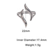 Minimalist Gold Electroplated Stainless Steel Open Ring For Women With Geometric Line Design