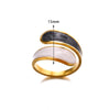 Minimalist Gold Plated Stainless Steel Enamel Drip Geometric Open Ring Unisex Jewelry Wholesale