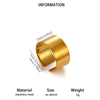 Minimalist Gold Plated Stainless Steel Ring With Irregular Geometric Lines And Open Band Design For Unisex Wear