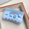Minimalist Handmade Acetic Acid Hairpin Gripper With Ocean Series Blue Whale Conch Cut Out For Women