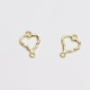 Minimalist Handmade Jewelry Hollow Geometric Flower Pendant Earrings Electroplated